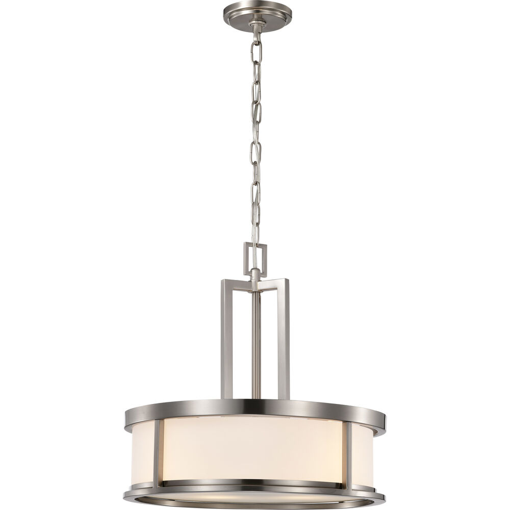 Nuvo Lighting Odeon 4 Light 17 Inch Brushed Nickel Pendant Ceiling Light