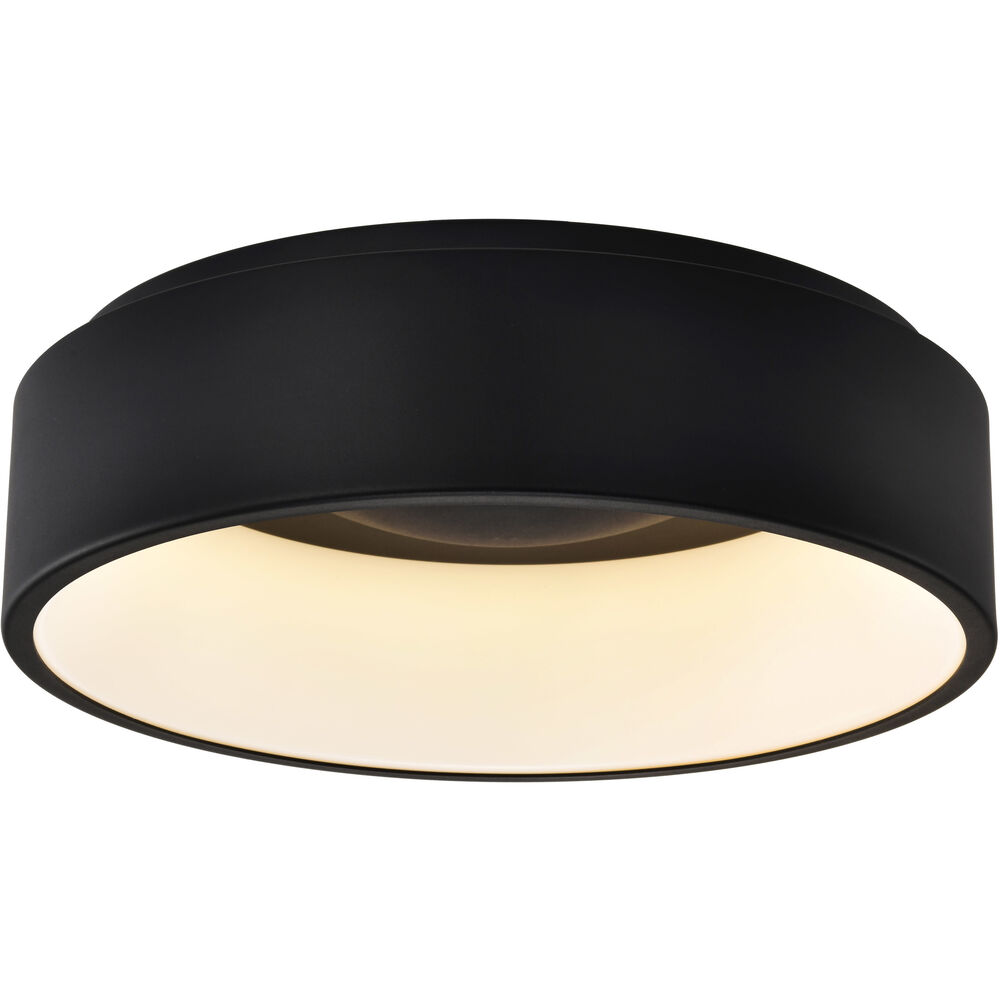 Nuvo Lighting Orbit LED 17.75 Inch Black Flush Mount Ceiling Light