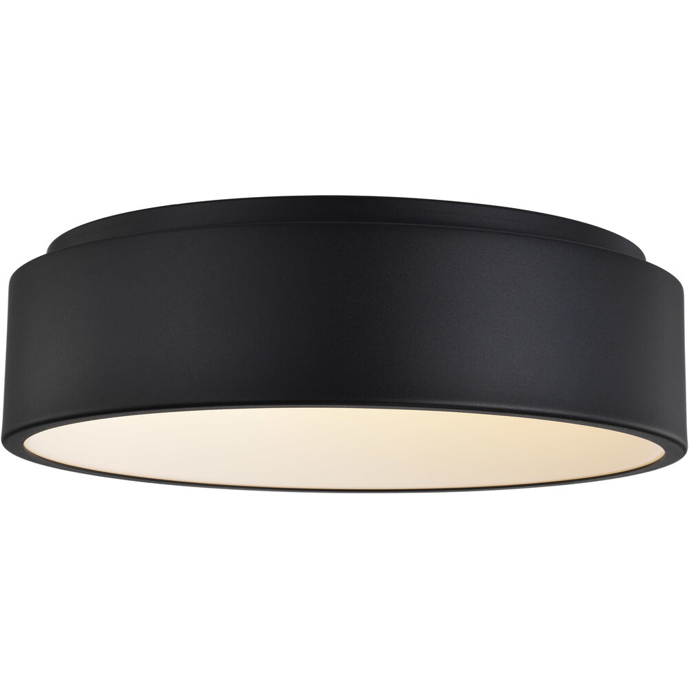Nuvo Lighting Orbit LED 18 Inch Black Flush Mount Ceiling Light