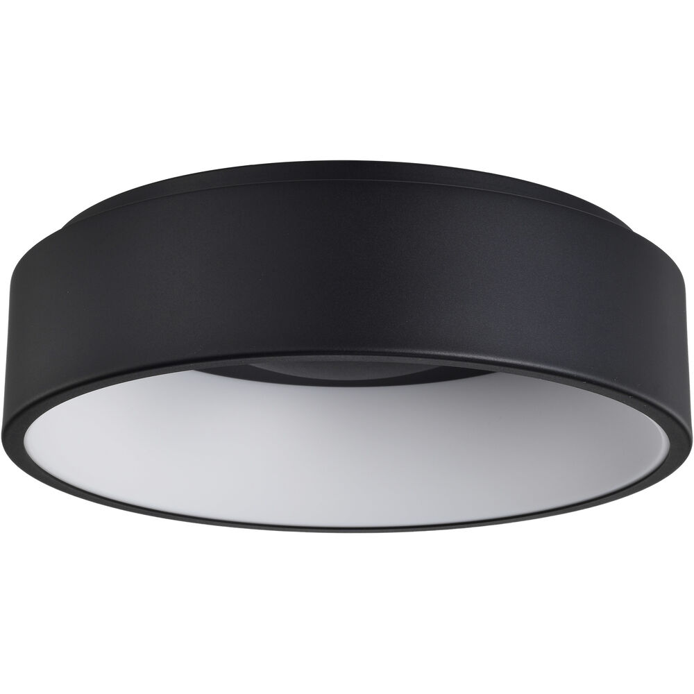 Nuvo Lighting Orbit LED 18 Inch Black Flush Mount Ceiling Light