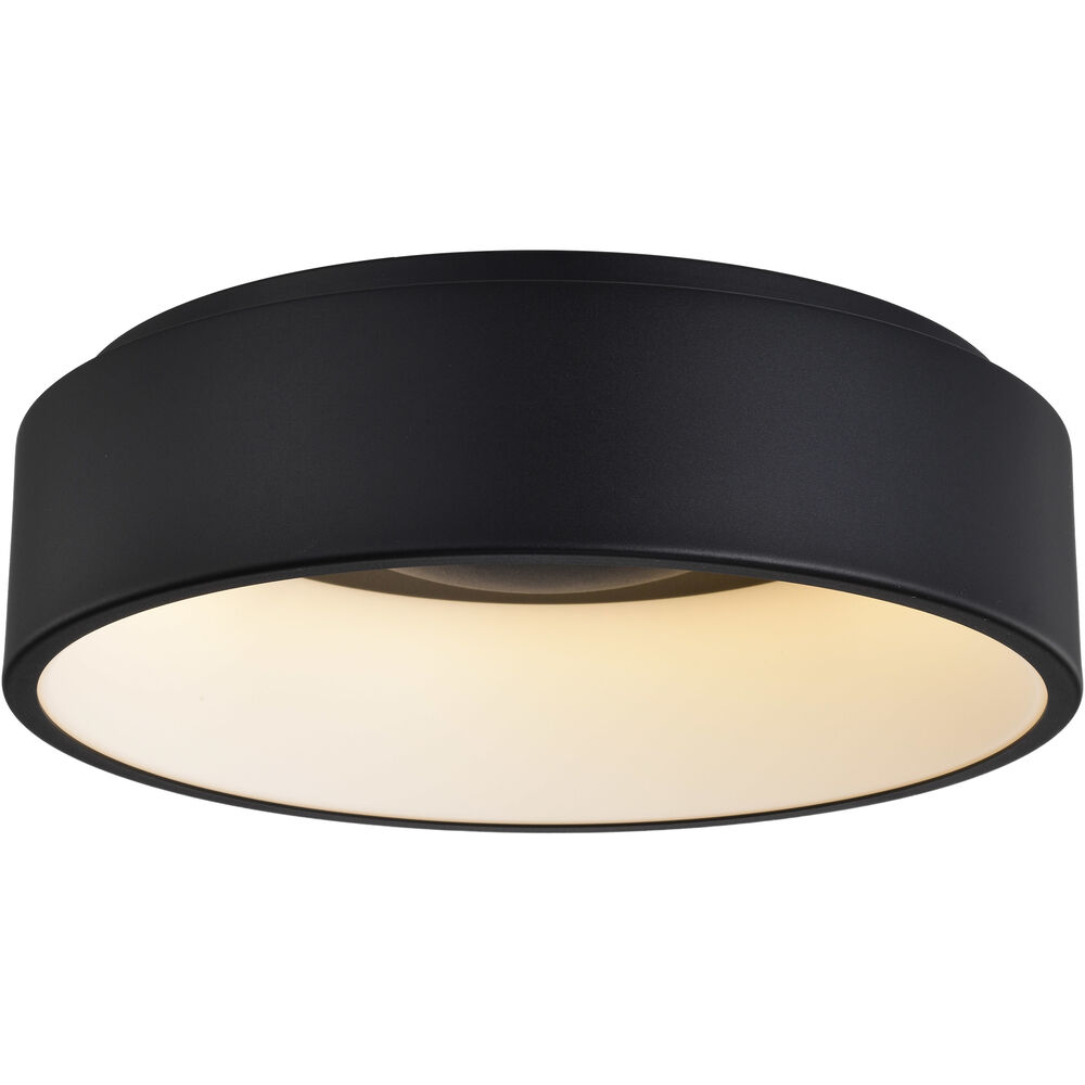 Nuvo Lighting Orbit LED 18 Inch Black Flush Mount Ceiling Light