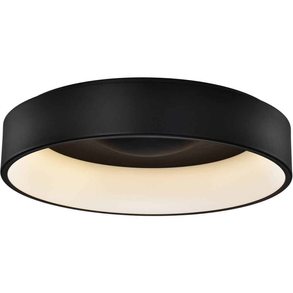 Nuvo Lighting Orbit LED 23.5 Inch Black Flush Mount Ceiling Light