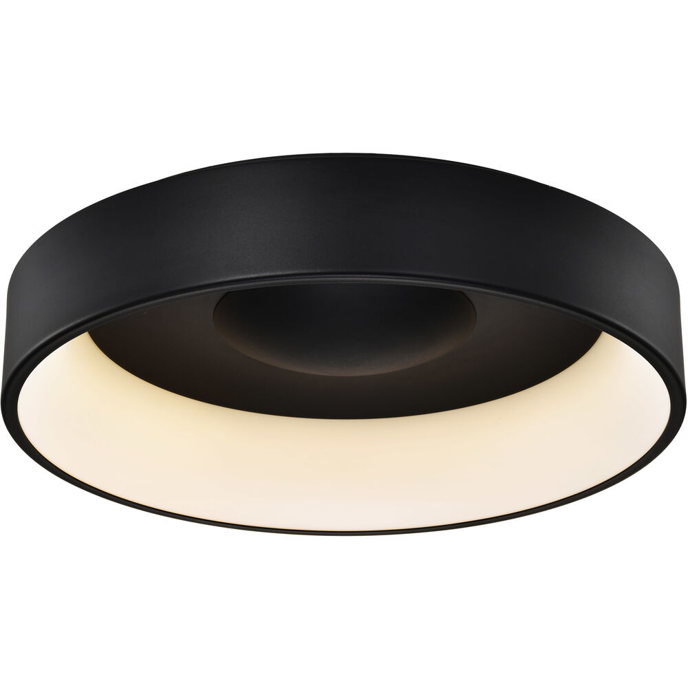 Nuvo Lighting Orbit LED 23.5 Inch Black Flush Mount Ceiling Light