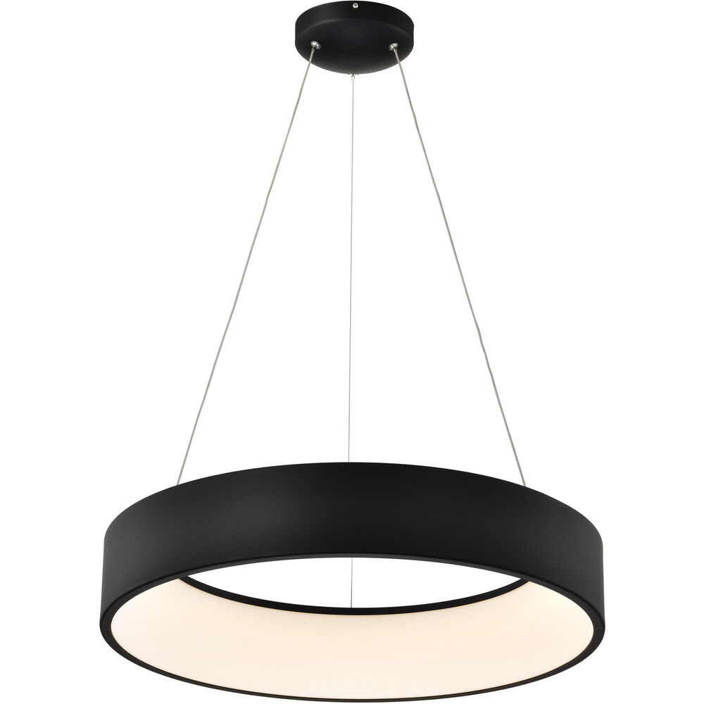 Nuvo Lighting Orbit LED 23.5 Inch Black Pendant Ceiling Light