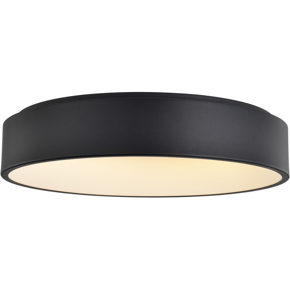 Nuvo Lighting Orbit LED 23 Inch Black Flush Mount Ceiling Light