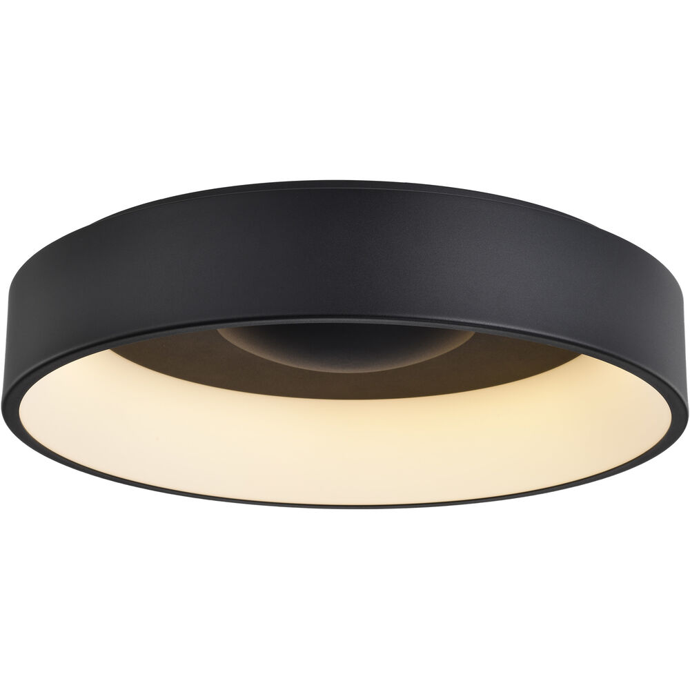 Nuvo Lighting Orbit LED 23 Inch Black Flush Mount Ceiling Light