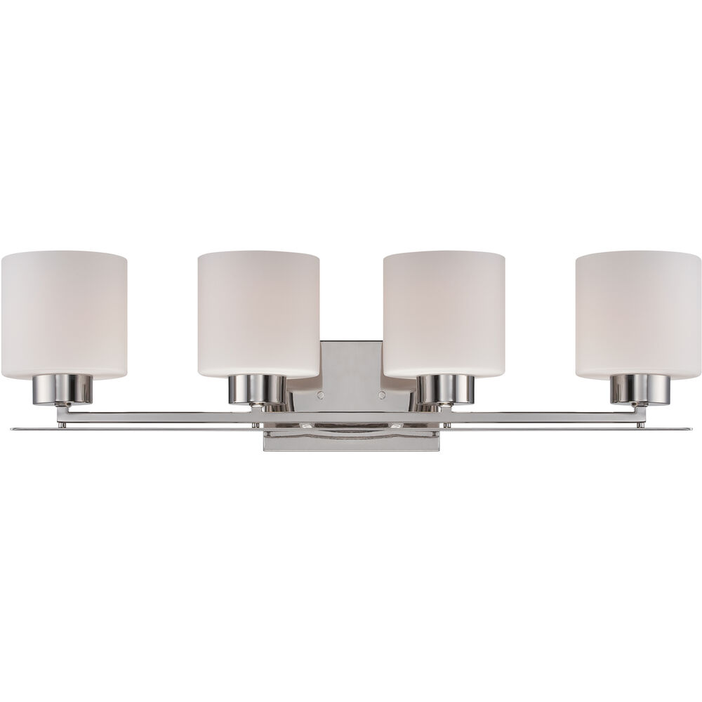 Nuvo Lighting Parallel 3 Light 21 Inch Polished Nickel Vanity Light Wall Light