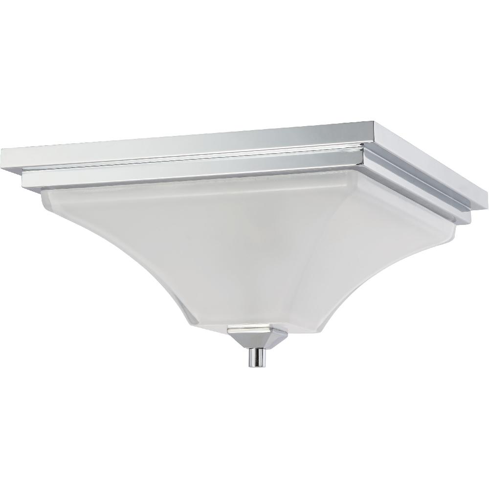 nuvo lighting Parker 2 Light 15.25 inch Polished Chrome Flush Mount Ceiling Light