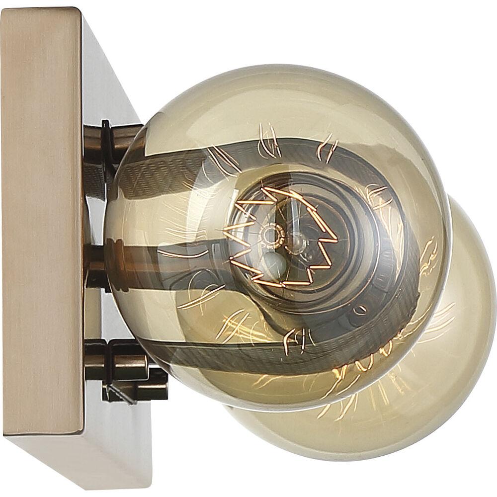 Nuvo Lighting Passage 2 Light 15 Inch Copper Brushed Brass And Black Vanity Light Wall Light