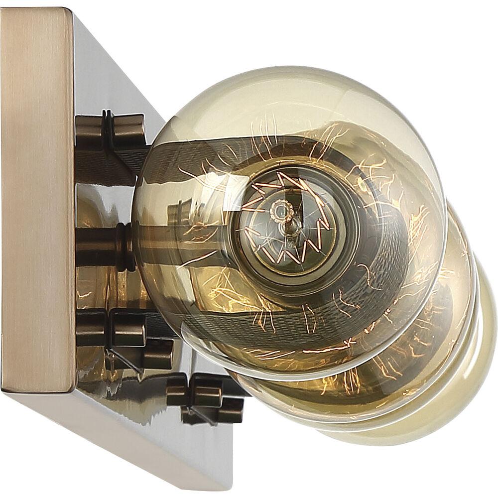 Nuvo Lighting Passage 4 Light 30 Inch Copper Brushed Brass And Black Vanity Light Wall Light