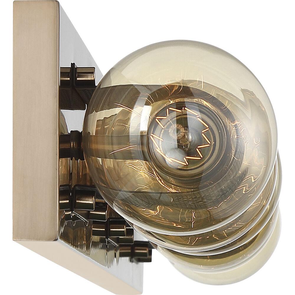Nuvo Lighting Passage 6 Light 45 Inch Copper Brushed Brass And Black Vanity Light Wall Light