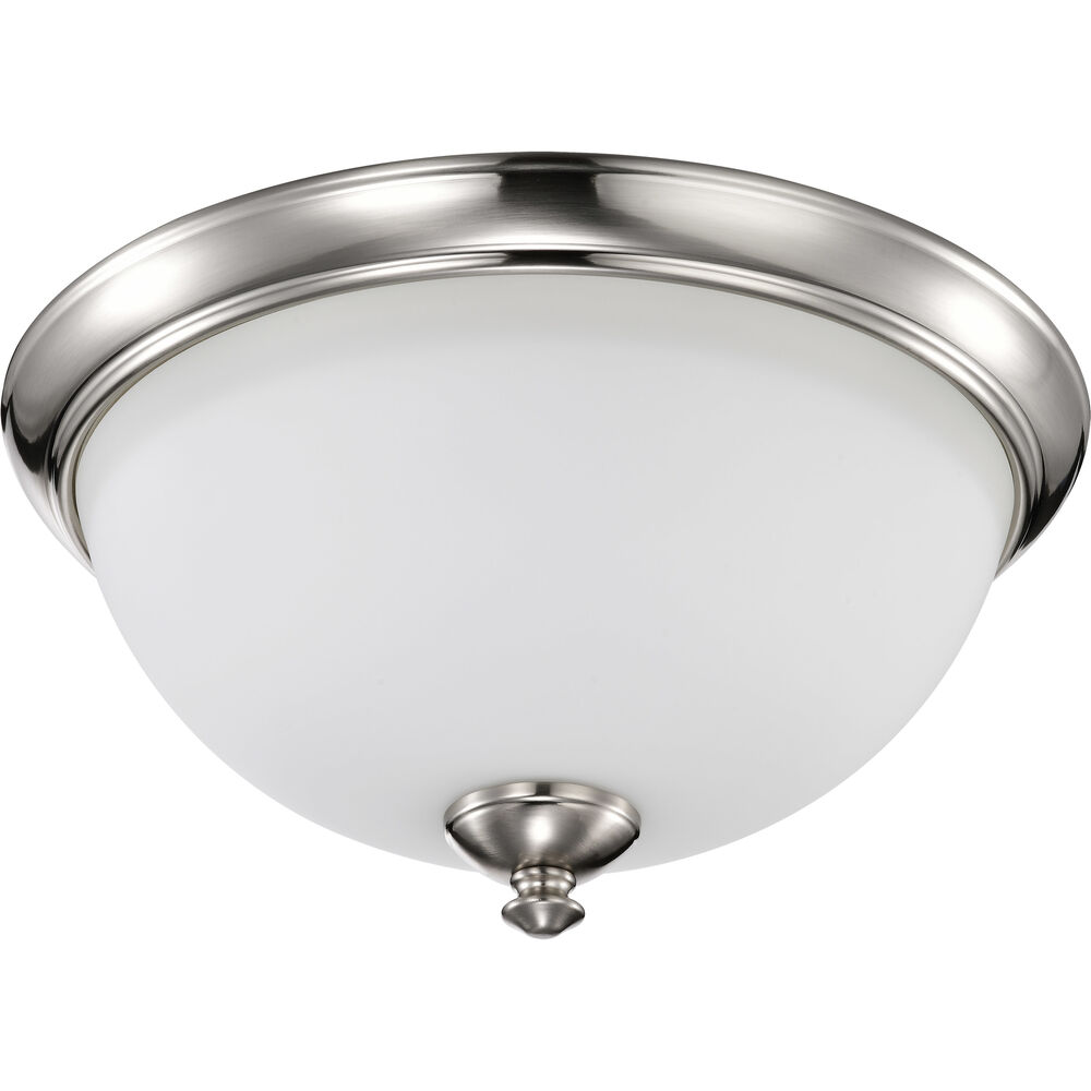 Nuvo Lighting Patton 3 Light 16 Inch Brushed Nickel Flush Mount Ceiling Light