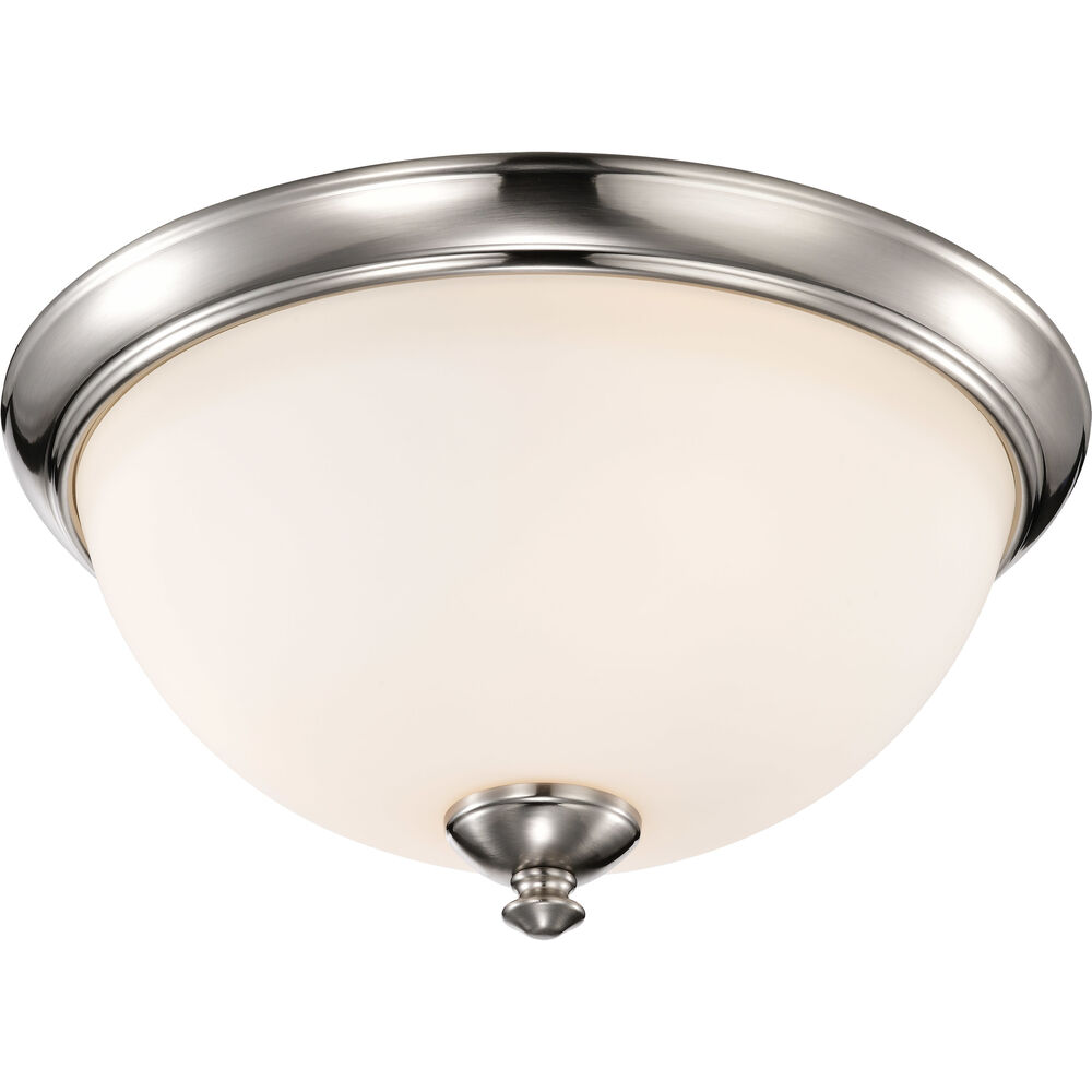 Nuvo Lighting Patton 3 Light 16 Inch Brushed Nickel Flush Mount Ceiling Light