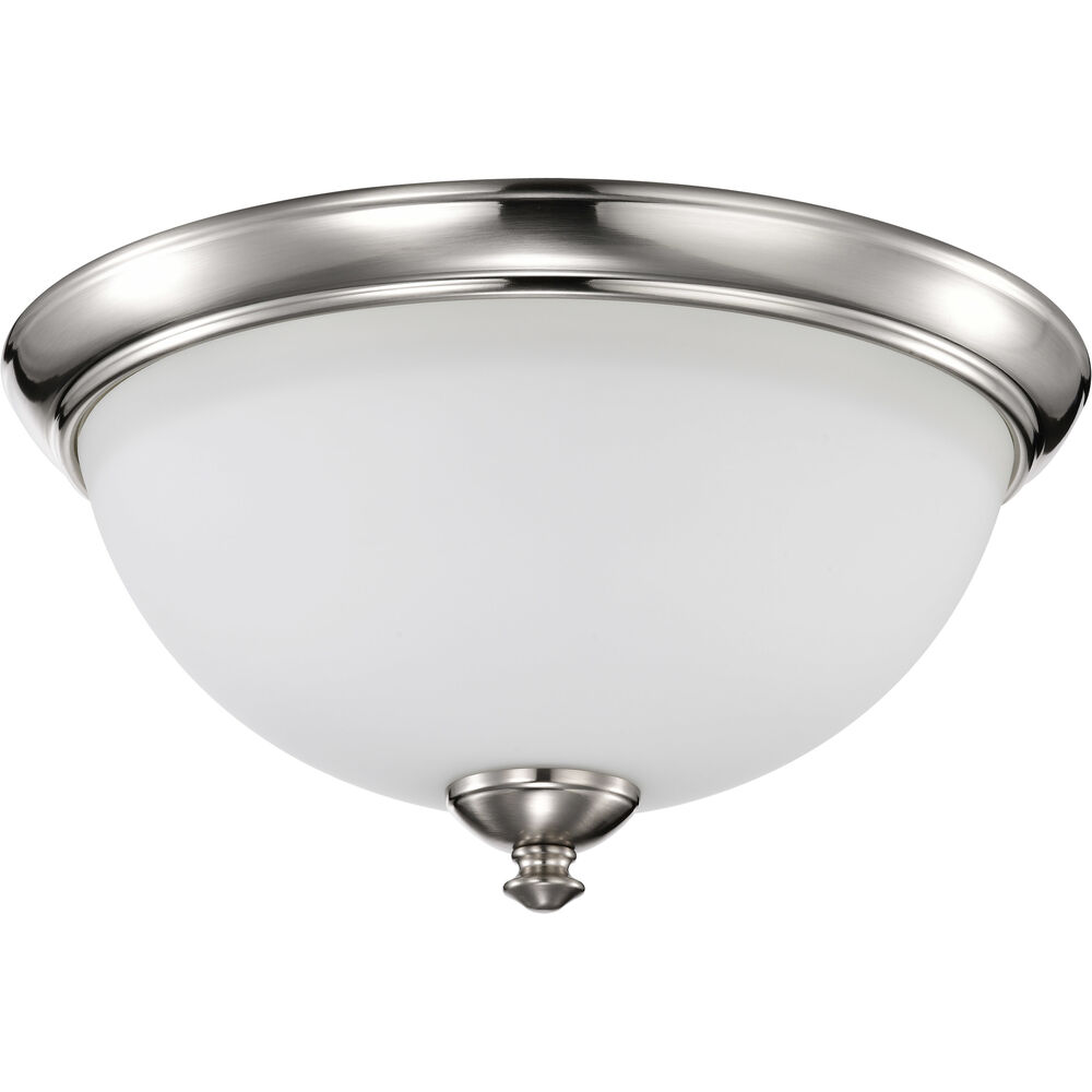 Nuvo Lighting Patton 3 Light 16 Inch Brushed Nickel Flush Mount Ceiling Light