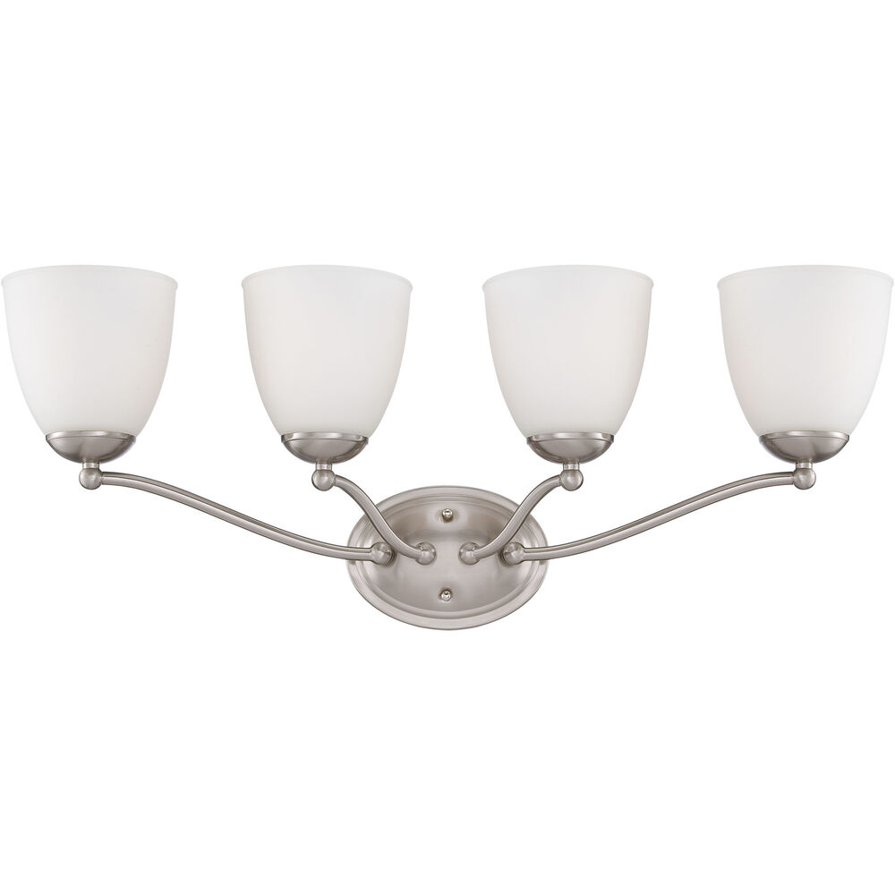 Nuvo Lighting Patton 4 Light 28 Inch Brushed Nickel Vanity Light Wall Light