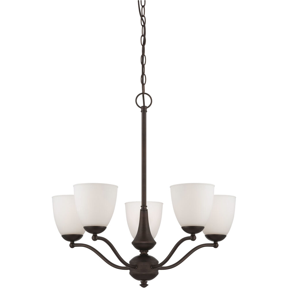 Nuvo Lighting Patton 5 Light 25 Inch Prairie Bronze Chandelier Ceiling Light