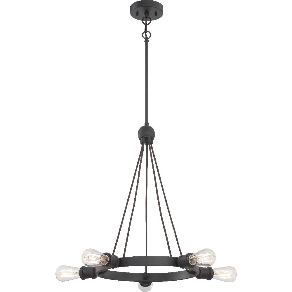 nuvo lighting Paxton 5 Light 27.75 inch Aged Bronze Chandelier Ceiling Light