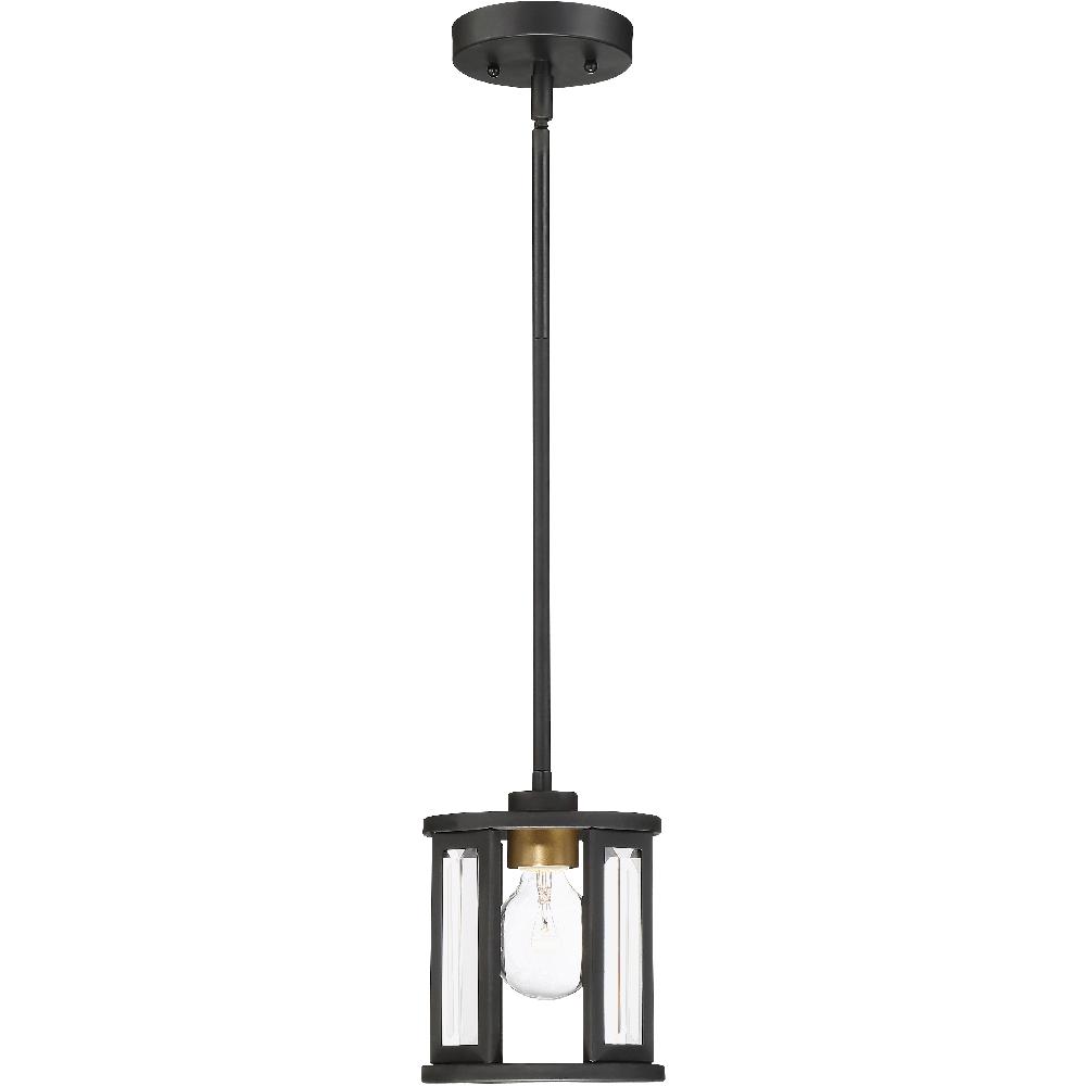 nuvo lighting Payne 1 Light 7 inch Black Mini Pendant Ceiling Light