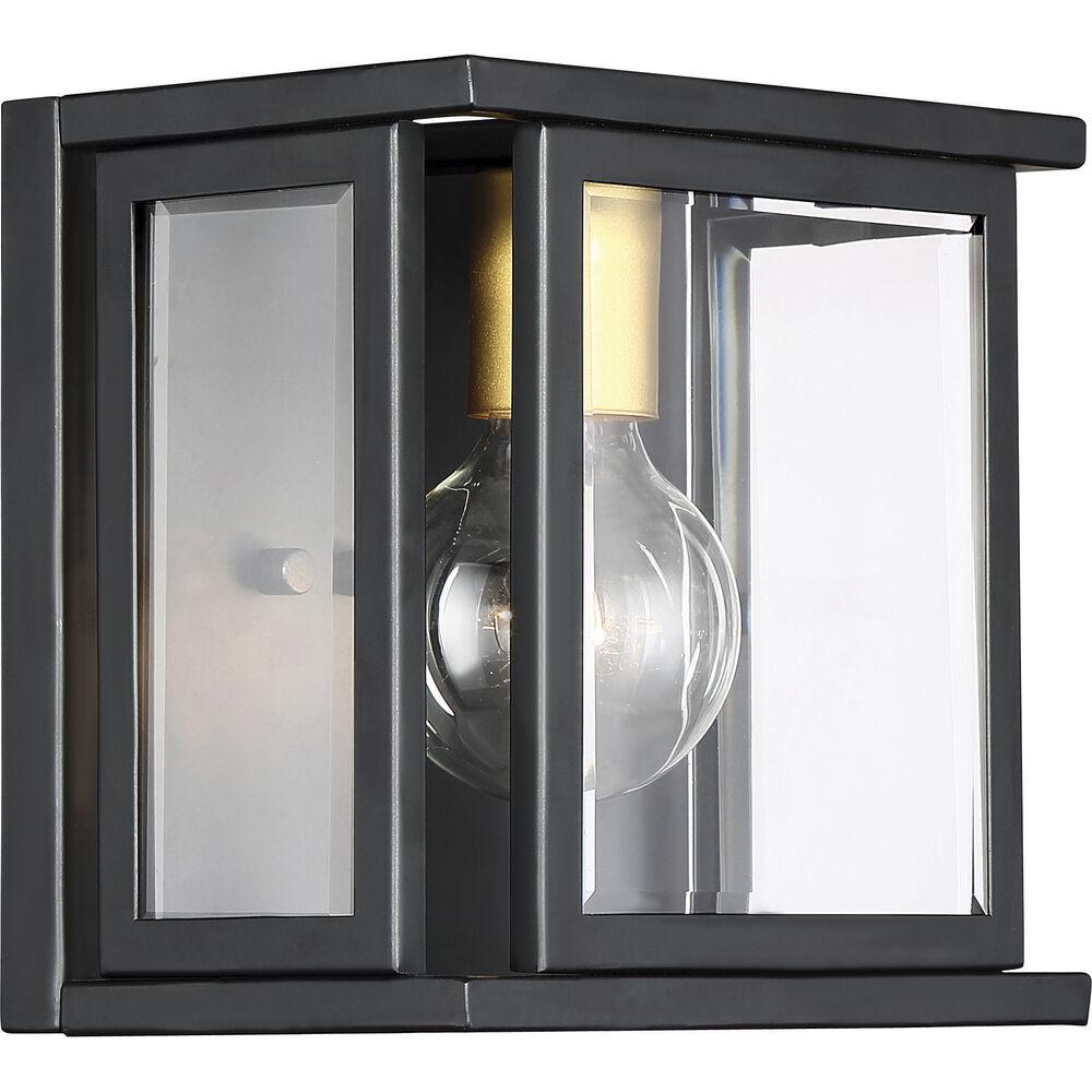 Nuvo Lighting Payne 1 Light 8 Inch Black Wall Sconce Wall Light