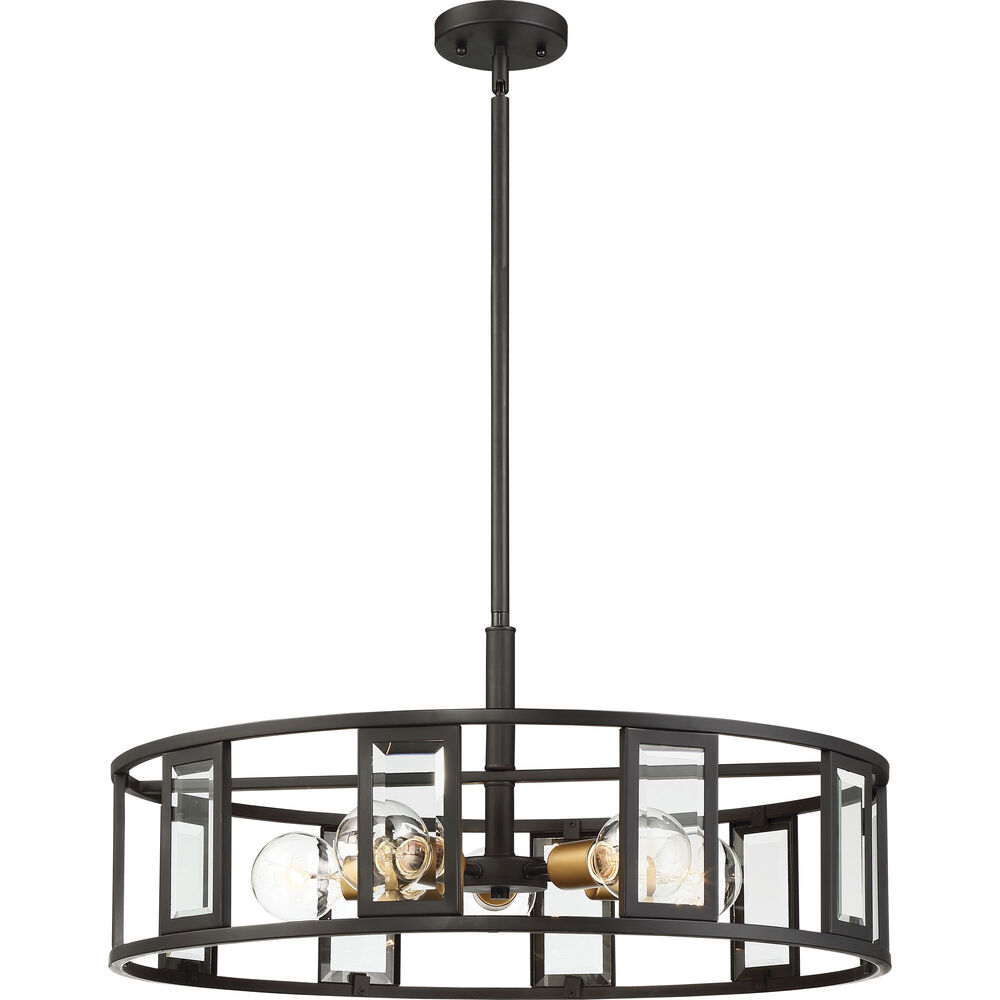 Nuvo Lighting Payne 5 Light 26 Inch Midnight Bronze Pendant Ceiling Light