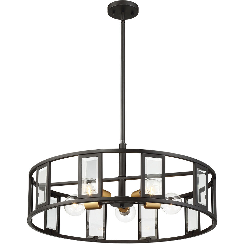 Nuvo Lighting Payne 5 Light 26 Inch Midnight Bronze Pendant Ceiling Light