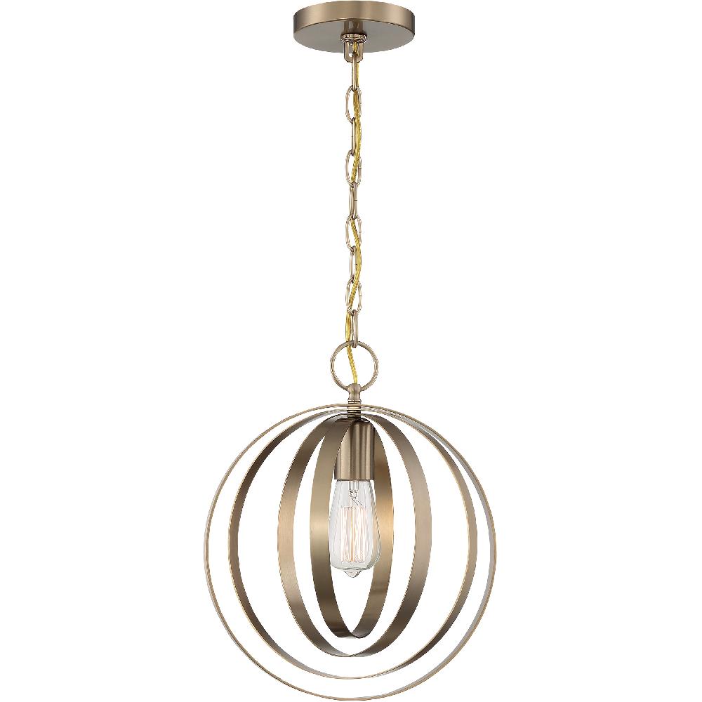 nuvo lighting Pendleton 1 Light 12 inch Burnished Brass Pendant Ceiling Light