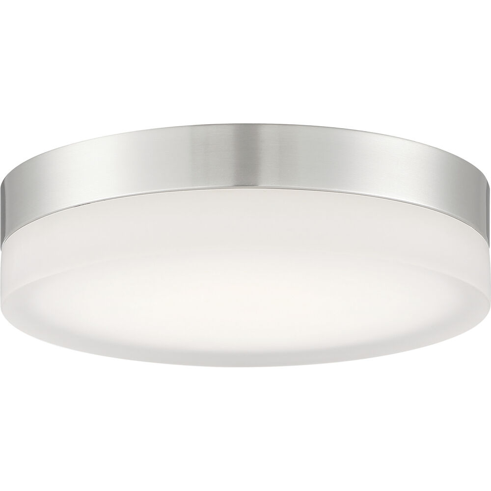 Nuvo Lighting Pi LED 11 Inch Brushed Nickel Flush Mount Ceiling Light
