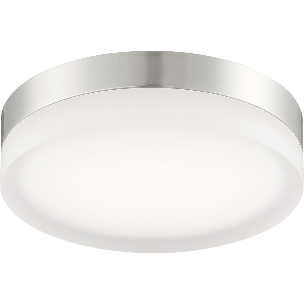 Nuvo Lighting Pi LED 11 Inch Brushed Nickel Flush Mount Ceiling Light