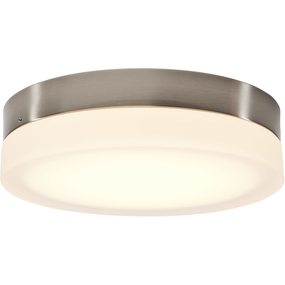 Nuvo Lighting Pi LED 11 Inch Brushed Nickel LED Flush Mount Ceiling Light