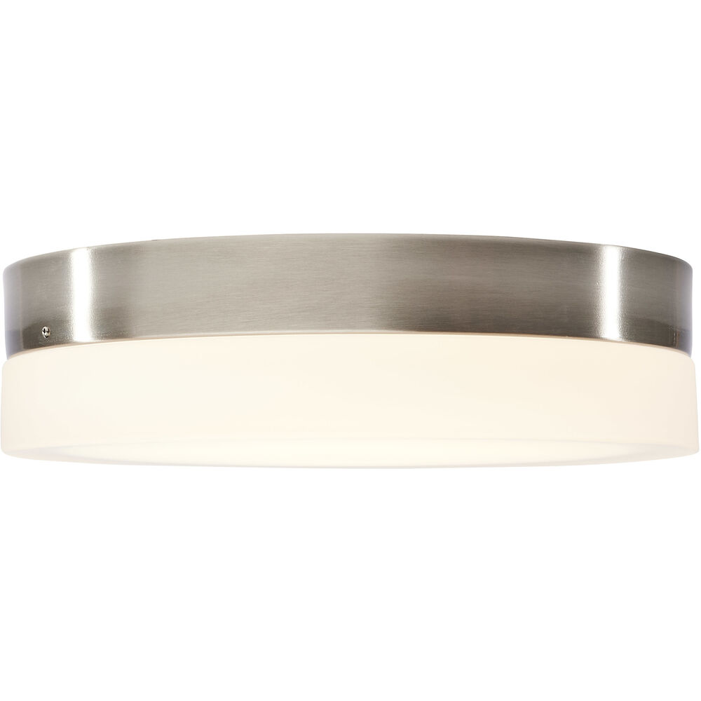 Nuvo Lighting Pi LED 11 Inch Brushed Nickel LED Flush Mount Ceiling Light