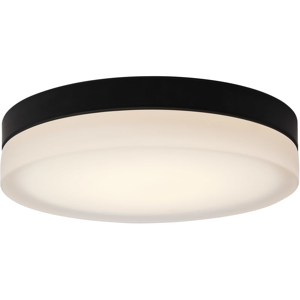 Nuvo Lighting Pi LED 14 Inch Black LED Flush Mount Ceiling Light