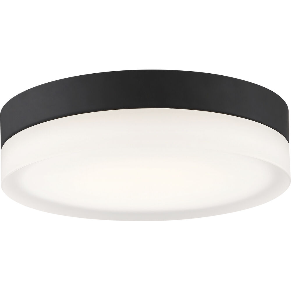 Nuvo Lighting Pi LED 9 Inch Black Flush Mount Ceiling Light