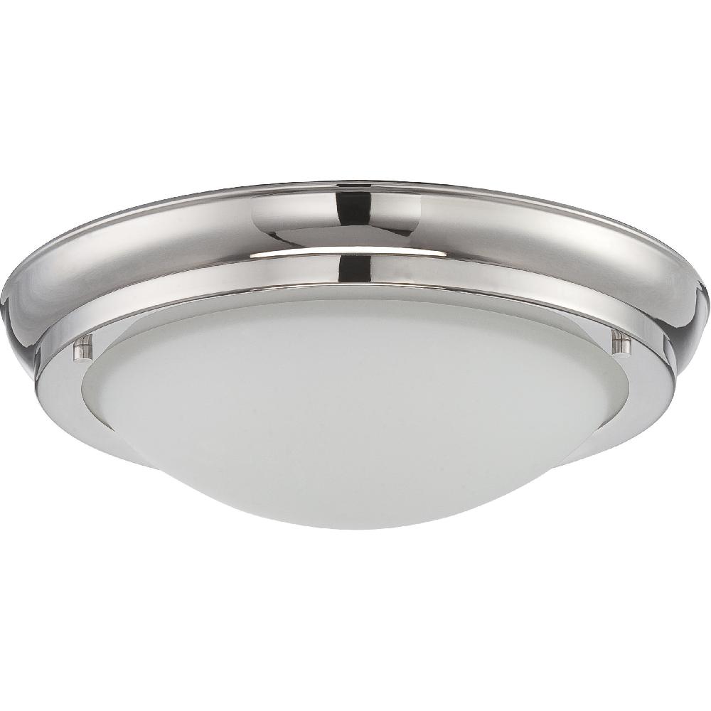 nuvo lighting Poke LED 12 inch Polished Nickel Flush Mount Ceiling Light