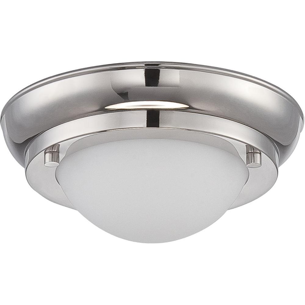 nuvo lighting Poke LED 6.5 inch Polished Nickel Flush Mount Ceiling Light
