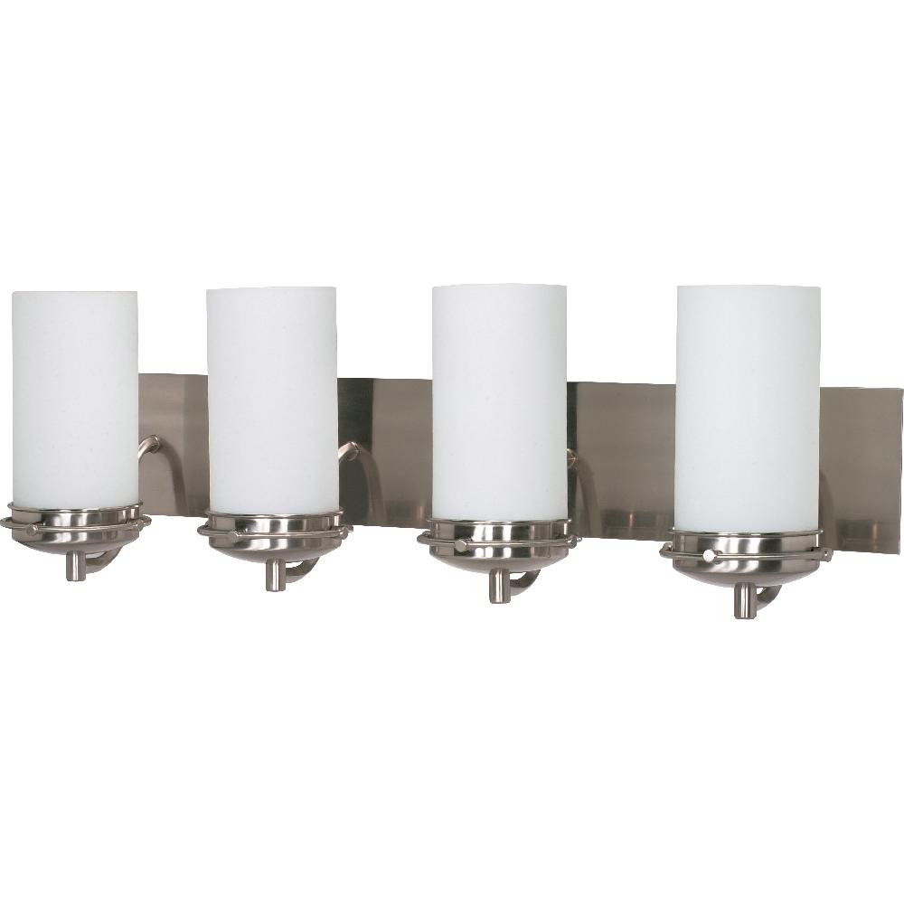 nuvo lighting Polaris 4 Light 30 inch Brushed Nickel Vanity Light Wall Light