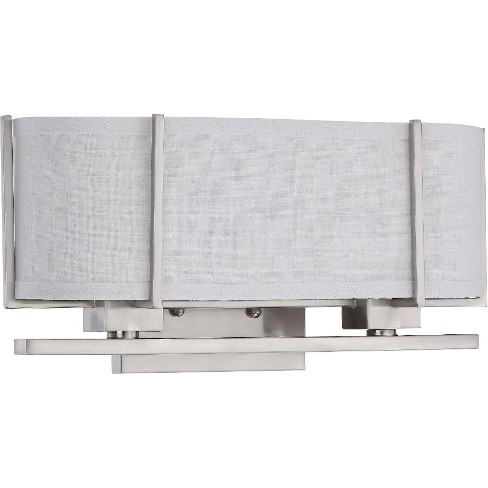 nuvo lighting Portia 2 Light 16.75 inch Brushed Nickel Wall Sconce Wall Light