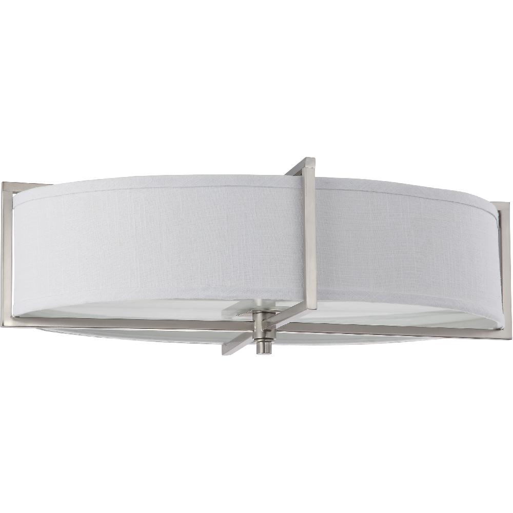 nuvo lighting Portia 6 Light 16 inch Brushed Nickel Flush Mount Ceiling Light