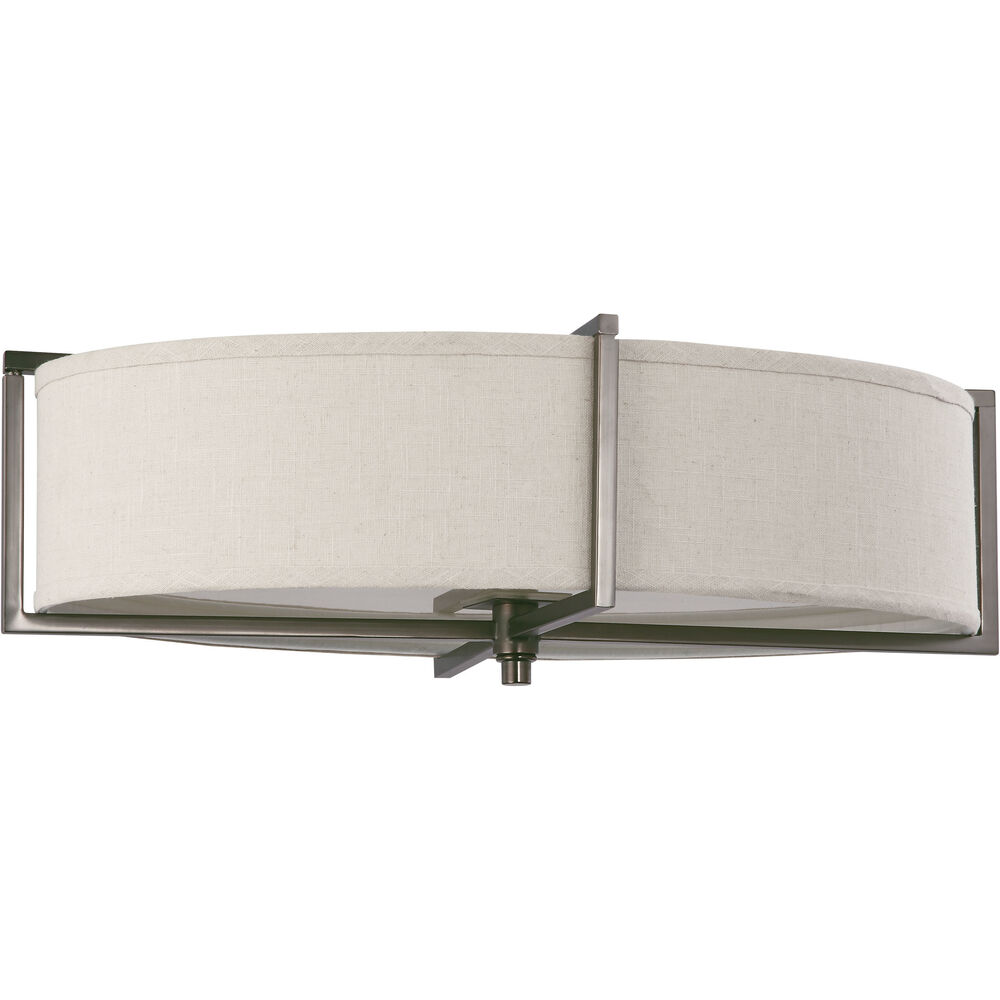 Nuvo Lighting Portia 6 Light 16 Inch Hazel Bronze Flush Mount Ceiling Light