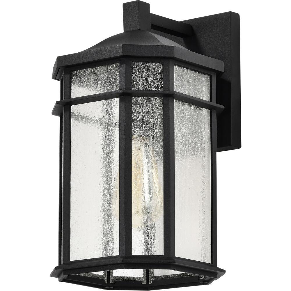 Nuvo Lighting Raiden 14 Inch Matte Black Outdoor Wall Lantern Small