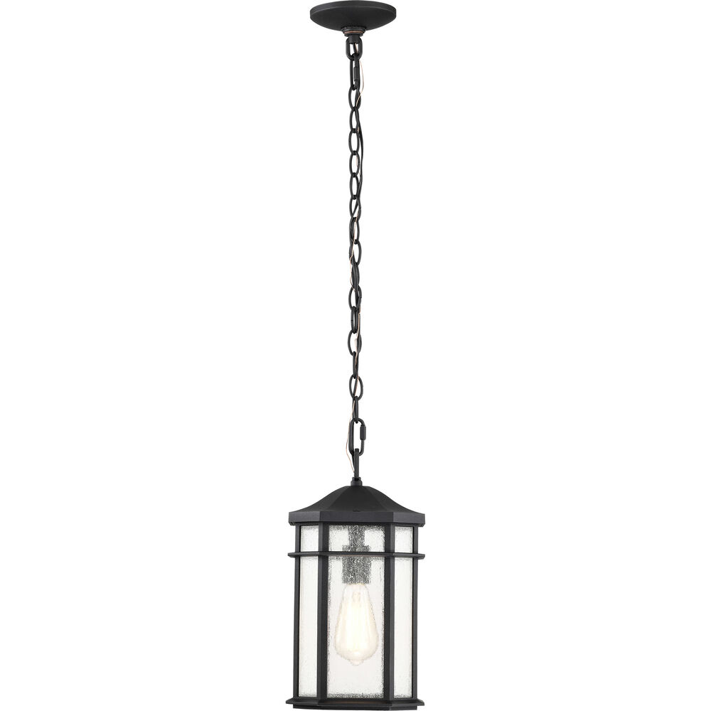 Nuvo Lighting Raiden 8 Inch Matte Black Outdoor Hanging Lantern
