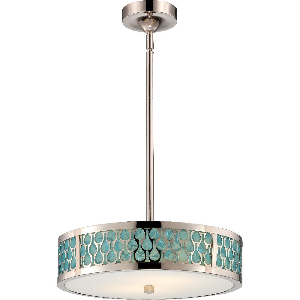 nuvo lighting Raindrop LED 15 inch Polished Nickel Pendant Ceiling Light