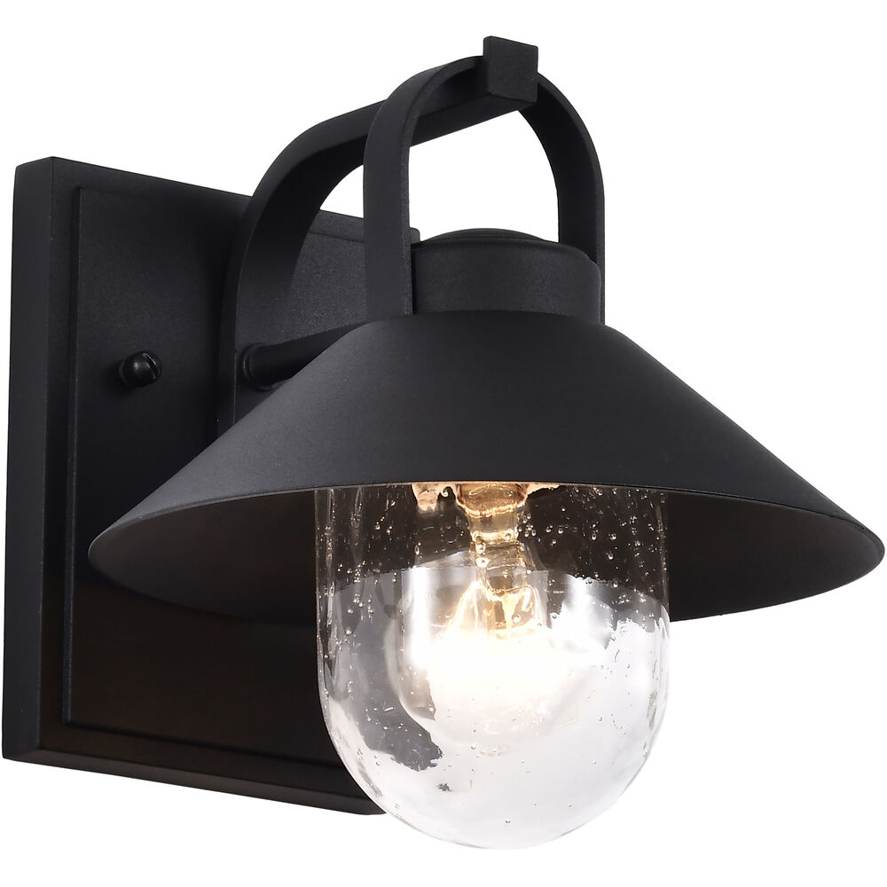 Nuvo Lighting Ridge 8.13 Inch Black Outdoor Wall Light