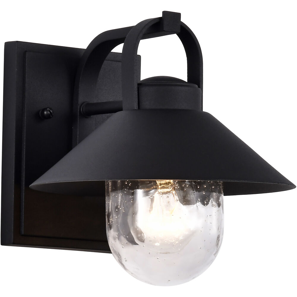 Nuvo Lighting Ridge 8.13 Inch Black Outdoor Wall Light