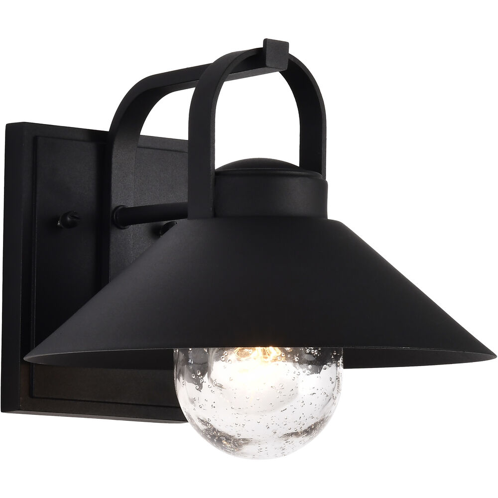 Nuvo Lighting Ridge 8.88 Inch Black Outdoor Wall Light