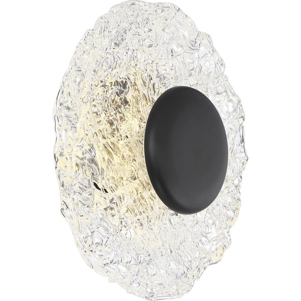 Nuvo Lighting Riverbed LED 10.25 Inch Matte Black Flush Mount Ceiling Light