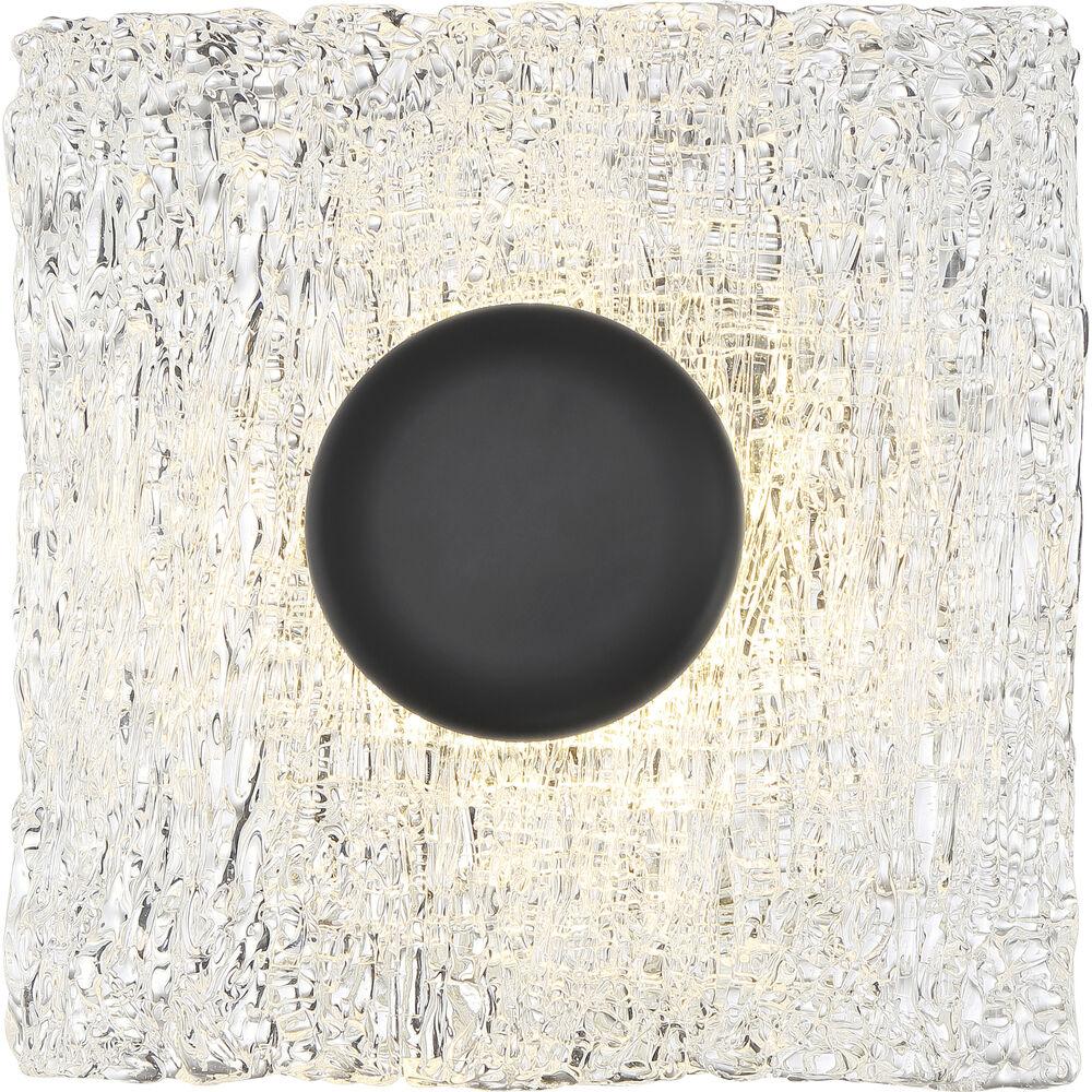 Nuvo Lighting Riverbed LED 10.25 Inch Matte Black Flush Mount Ceiling Light