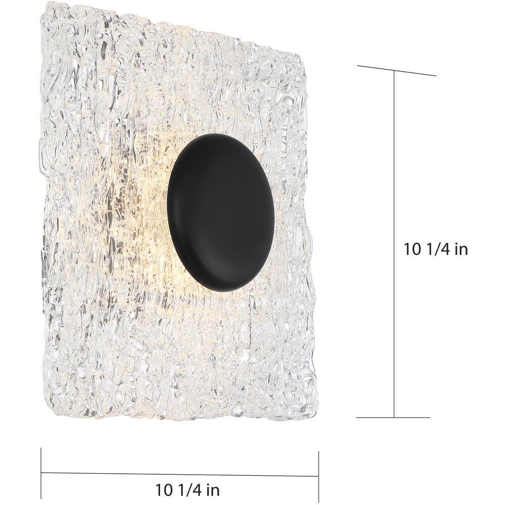 Nuvo Lighting Riverbed LED 10.25 Inch Matte Black Flush Mount Ceiling Light