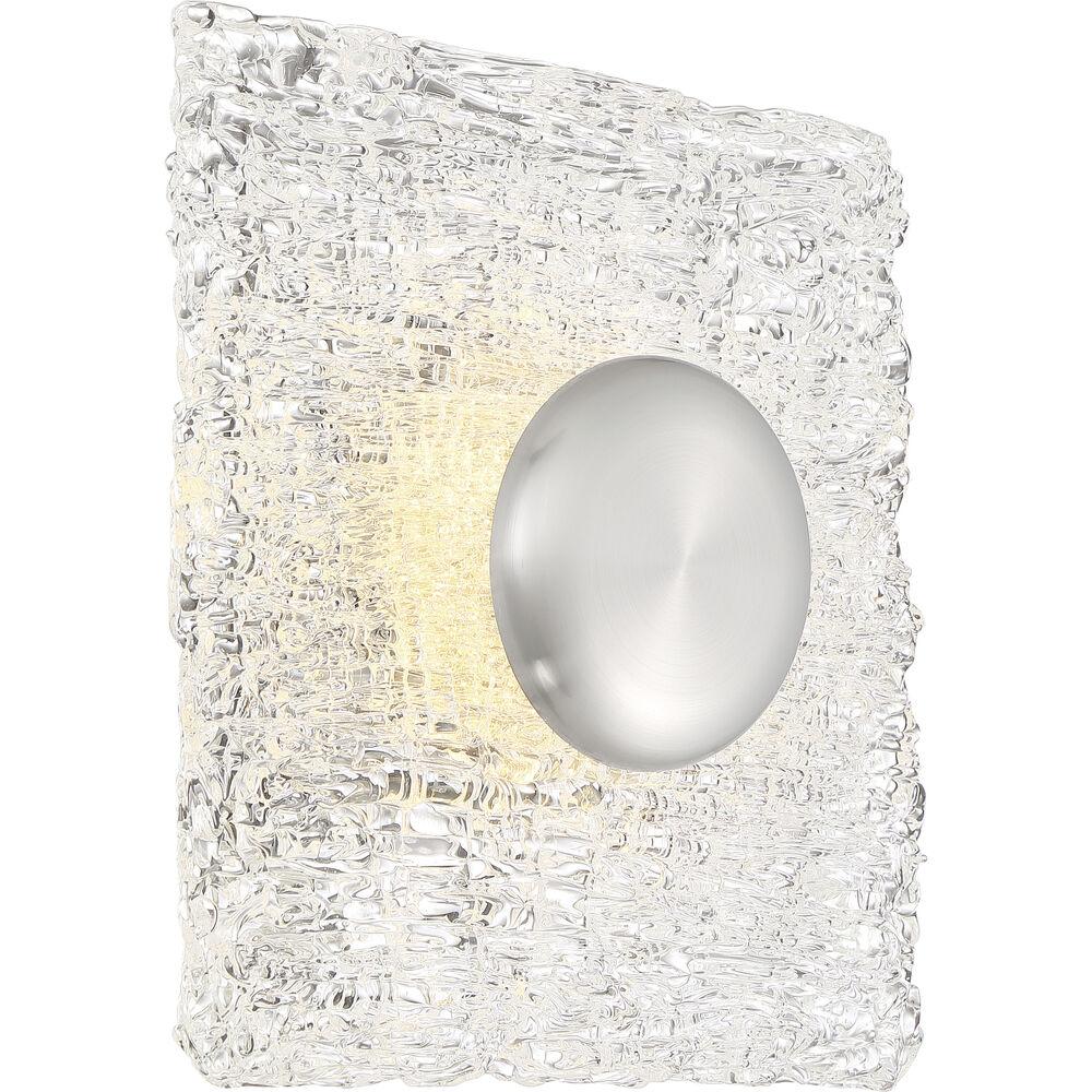 Nuvo Lighting Riverbed LED 10.25 Inch Polished Nickel Flush Mount Ceiling Light