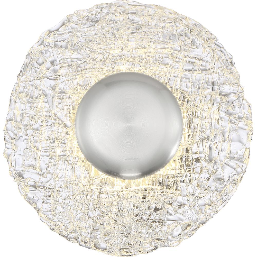 nuvo lighting Riverbed LED 10.25 inch Polished Nickel Flush Mount Ceiling Light