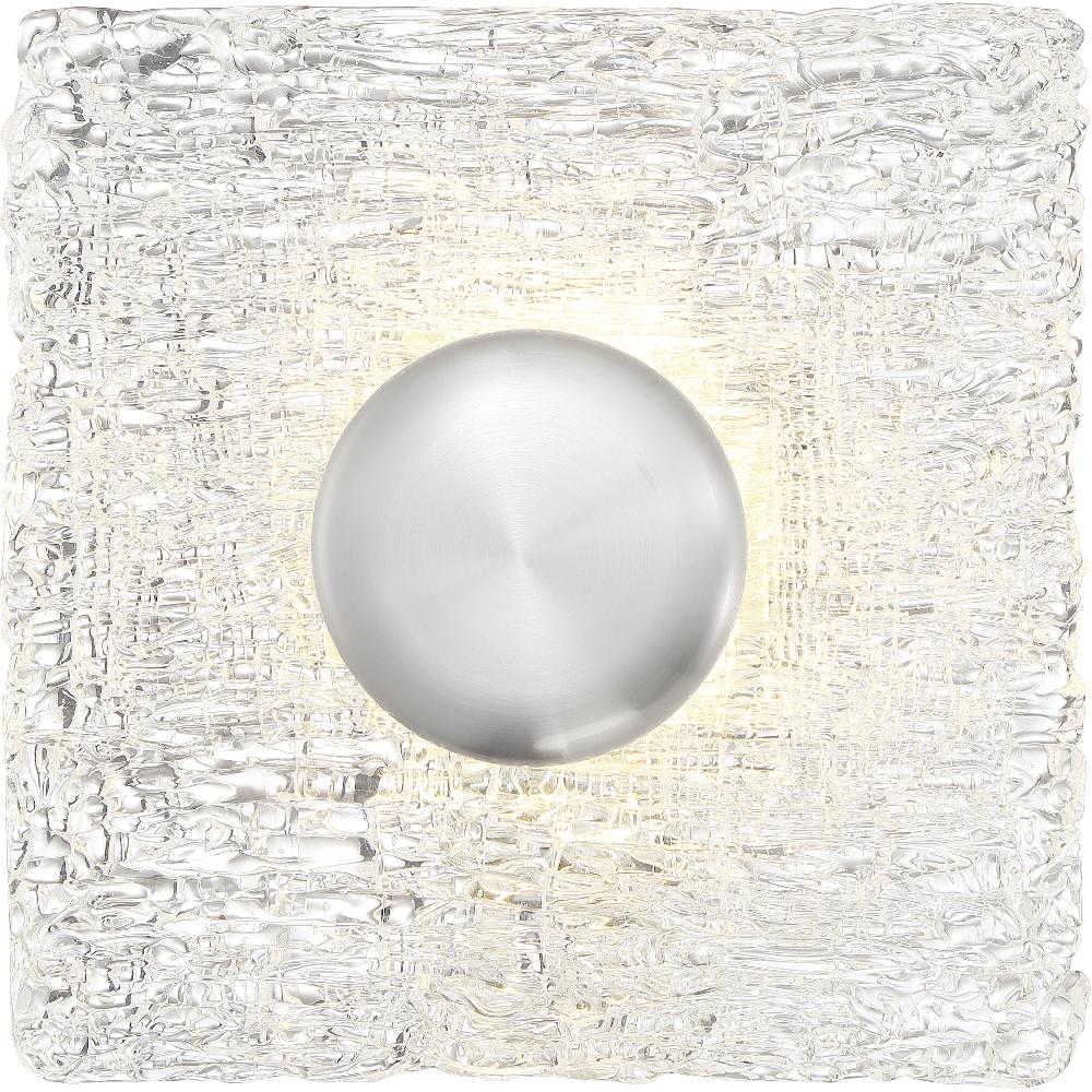 nuvo lighting Riverbed LED 10.25 inch Polished Nickel Flush Mount Ceiling Light